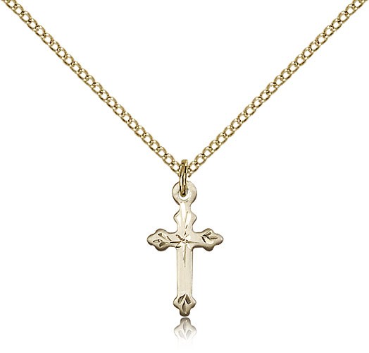 Cross Pendant, Gold Filled - Gold-tone