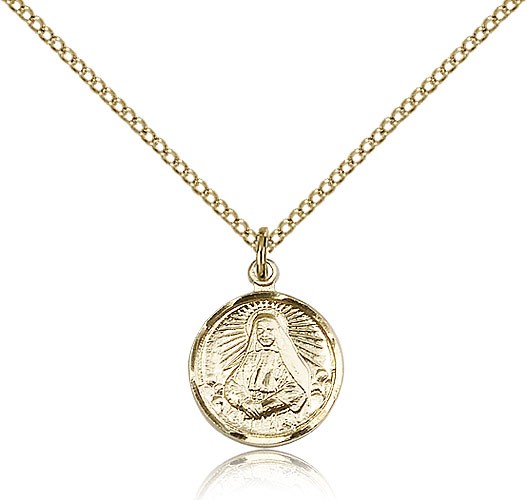 St. Frances Xavier Cabrini Medal, Gold Filled - Gold-tone
