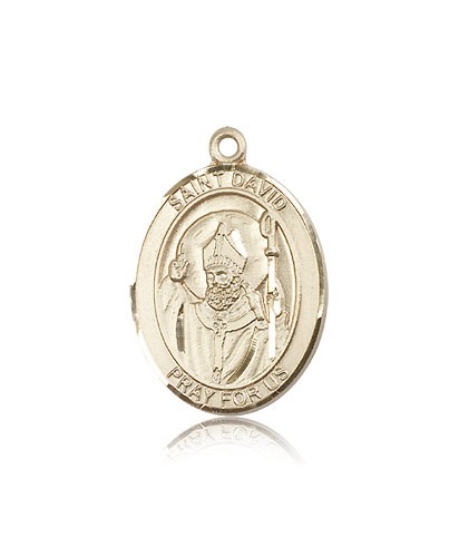 St. David of Wales Medal, 14 Karat Gold, Large - 14 KT Yellow Gold