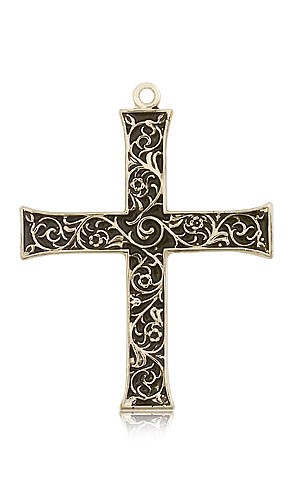 Cross Pendant, 14 Karat Gold - 14 KT Yellow Gold