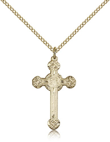 Cross Pendant, Gold Filled - Gold-tone