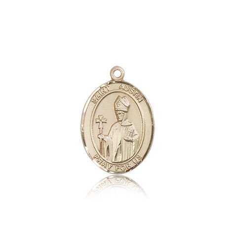 St. Austin Medal, 14 Karat Gold, Medium - 14 KT Yellow Gold