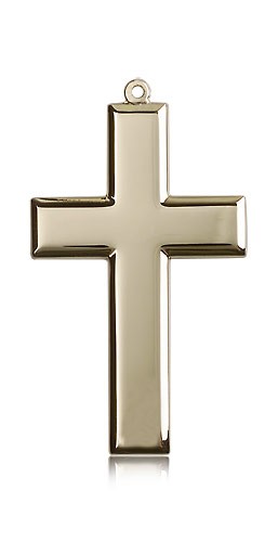 Cross Pendant, 14 Karat Gold - 14 KT Yellow Gold