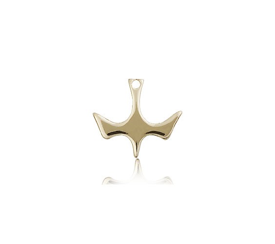 Holy Spirit Medal, 14 Karat Gold - 14 KT Yellow Gold