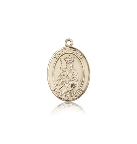 St. Louis Medal, 14 Karat Gold, Medium - 14 KT Yellow Gold