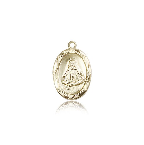 St. Frances Cabrini Medal, 14 Karat Gold - 14 KT Yellow Gold