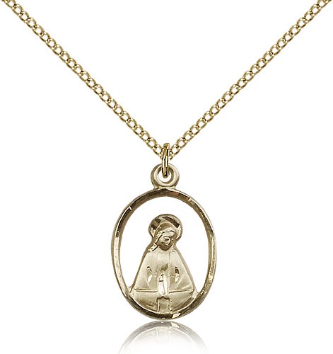 Madonna Medal, Gold Filled - Gold-tone