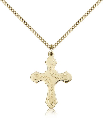 Cross Pendant, Gold Filled - Gold-tone