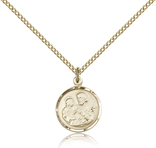 St. Joseph Medal, Gold Filled - Gold-tone