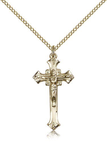 Crucifix Pendant, Gold Filled - Gold-tone