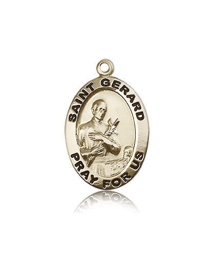 St. Gerard Medal, 14 Karat Gold - 14 KT Yellow Gold