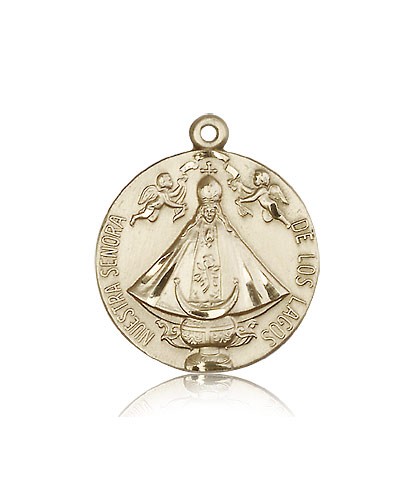 Senora De Los Lagos Medal, 14 Karat Gold - 14 KT Yellow Gold