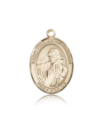 St. Finnian of Clonard Medal, 14 Karat Gold, Large - 14 KT Yellow Gold