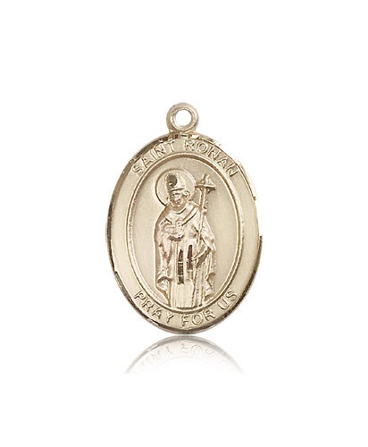 St. Ronan Medal, 14 Karat Gold, Large - 14 KT Yellow Gold