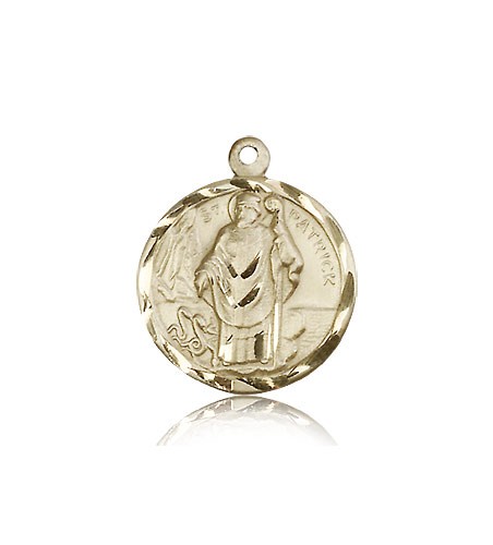 St. Patrick Medal, 14 Karat Gold - 14 KT Yellow Gold