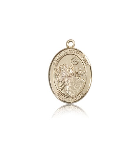 St. Nimatullah Medal, 14 Karat Gold, Medium - 14 KT Yellow Gold