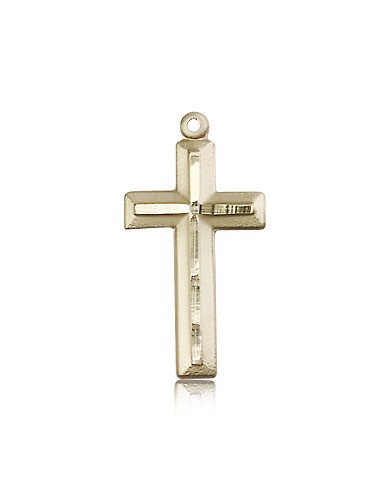 Cross Pendant, 14 Karat Gold - 14 KT Yellow Gold