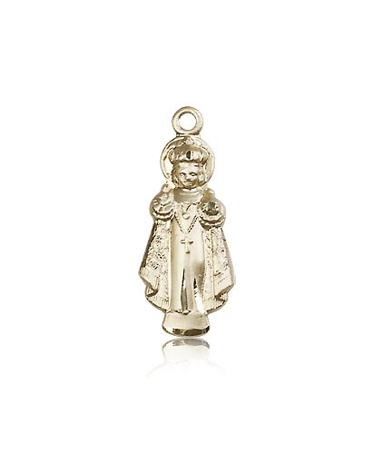 Infant of Prague Medal, 14 Karat Gold - 14 KT Yellow Gold