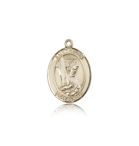 St. Helen Medal, 14 Karat Gold, Medium - 14 KT Yellow Gold