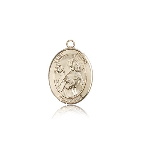 St. Kevin Medal, 14 Karat Gold, Medium - 14 KT Yellow Gold