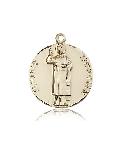 St. Stephen Medal, 14 Karat Gold - 14 KT Yellow Gold