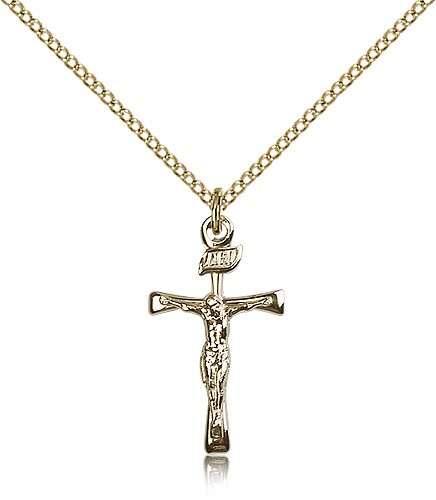 Maltese Crucifix Pendant, Gold Filled - Gold-tone