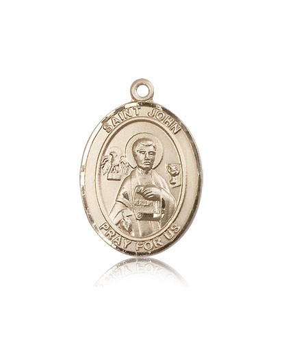 St. John the Apostle Medal, 14 Karat Gold, Large - 14 KT Yellow Gold