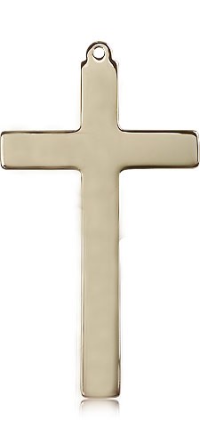 Cross Pendant, 14 Karat Gold - 14 KT Yellow Gold