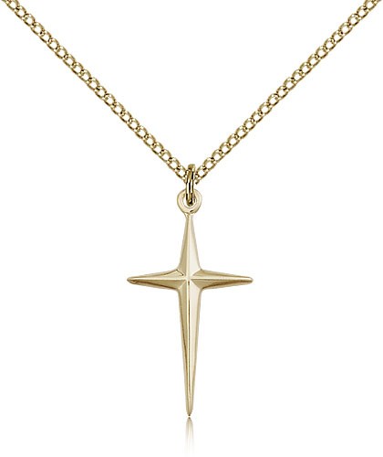 Cross Pendant, Gold Filled - Gold-tone