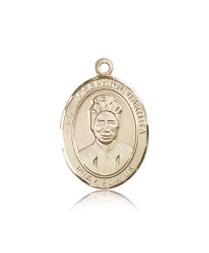 St. Josephine Bakhita Medal, 14 Karat Gold, Large - 14 KT Yellow Gold