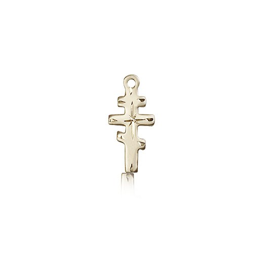 Greek Orthadox Cross Pendant, 14 Karat Gold - 14 KT Yellow Gold