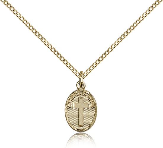 Friend In Jesus Cross Pendant, Gold Filled - Gold-tone