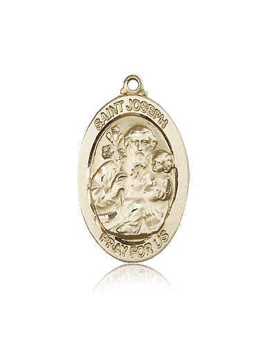 St. Joseph Medal, 14 Karat Gold - 14 KT Yellow Gold