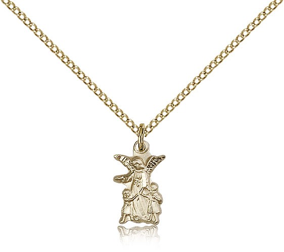 Guardian Angel Medal, Gold Filled - Gold-tone