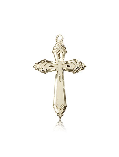 Cross Pendant, 14 Karat Gold - 14 KT Yellow Gold