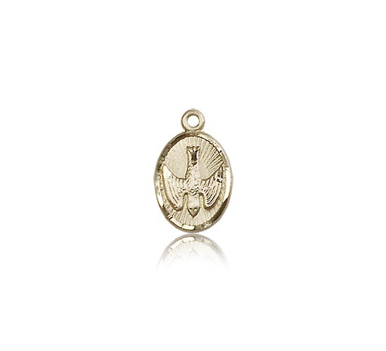 Holy Spirit Medal, 14 Karat Gold - 14 KT Yellow Gold