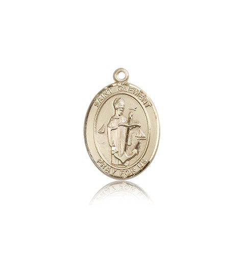 St. Clement Medal, 14 Karat Gold, Medium - 14 KT Yellow Gold