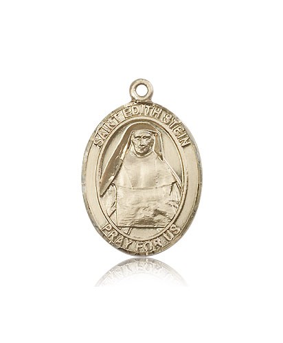 St. Edith Stein Medal, 14 Karat Gold, Large - 14 KT Yellow Gold