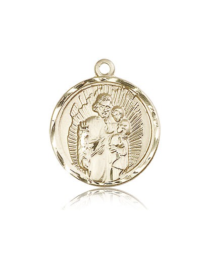 St. Joseph Medal, 14 Karat Gold - 14 KT Yellow Gold