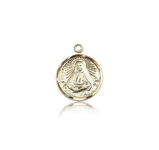St. Frances Xavier Cabrini Medal, 14 Karat Gold - 14 KT Yellow Gold