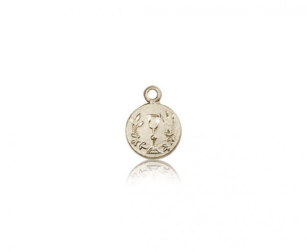 Communion Medal, 14 Karat Gold - 14 KT Yellow Gold