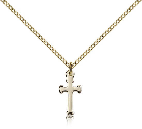 Cross Pendant, Gold Filled - Gold-tone