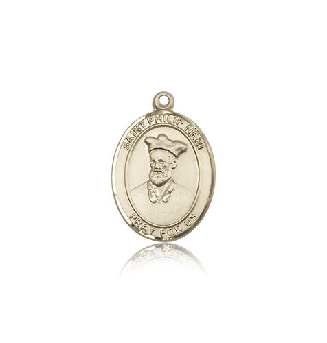 St. Philip Neri Medal, 14 Karat Gold, Medium - 14 KT Yellow Gold