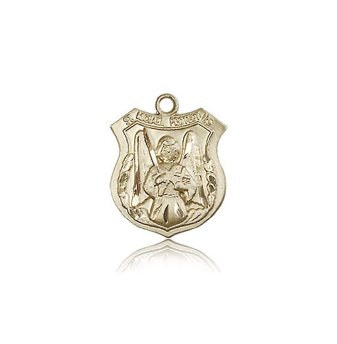 St. Michael the Archangel Medal, 14 Karat Gold - 14 KT Yellow Gold