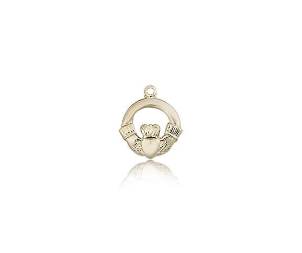 Claddagh Medal, 14 Karat Gold - 14 KT Yellow Gold