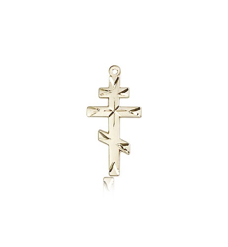 Cross Pendant, 14 Karat Gold - 14 KT Yellow Gold