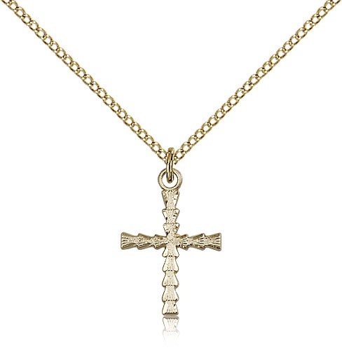 Cross Pendant, Gold Filled - Gold-tone