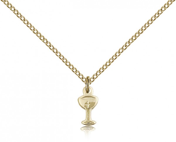 Chalice Medal, Gold Filled - Gold-tone