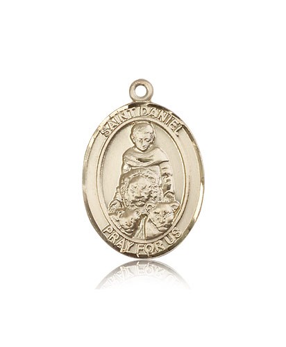 St. Daniel Medal, 14 Karat Gold, Large - 14 KT Yellow Gold
