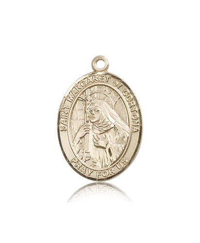 St. Margaret of Cortona Medal, 14 Karat Gold, Large - 14 KT Yellow Gold